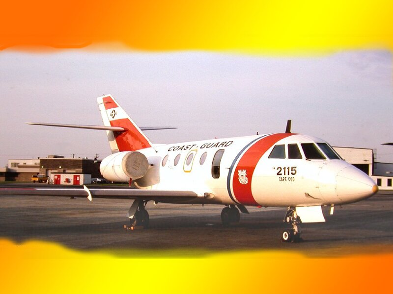 Coast Guard aircraft on tarmac