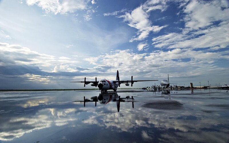 Coast Guard Plane on Tarmac