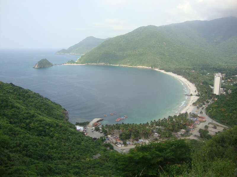 Coastal Bay with Beach — Green