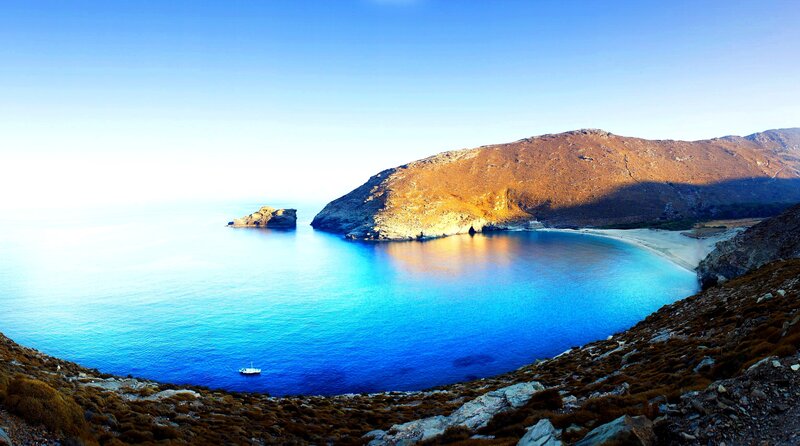 Coastal Bay with Boat