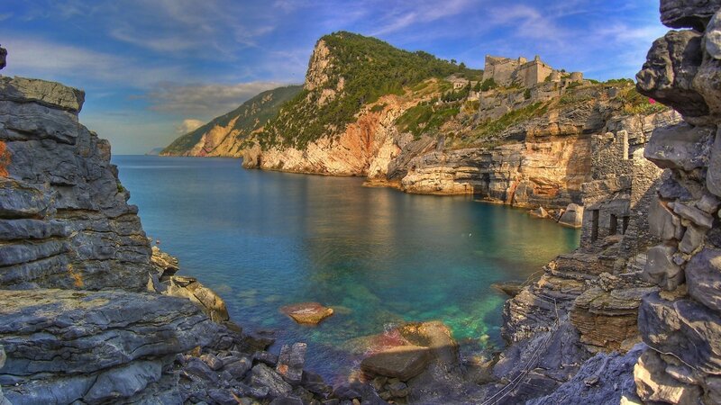 Coastal Bay with Castle