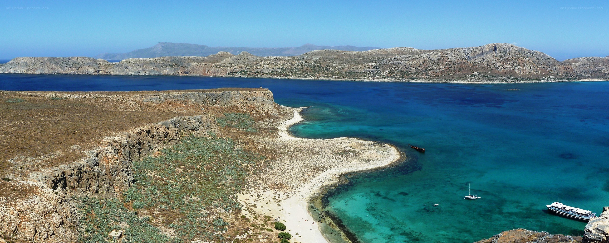 coastal bay with clear water