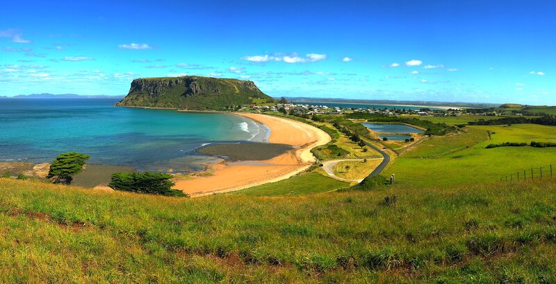 Coastal Bay with Cliff