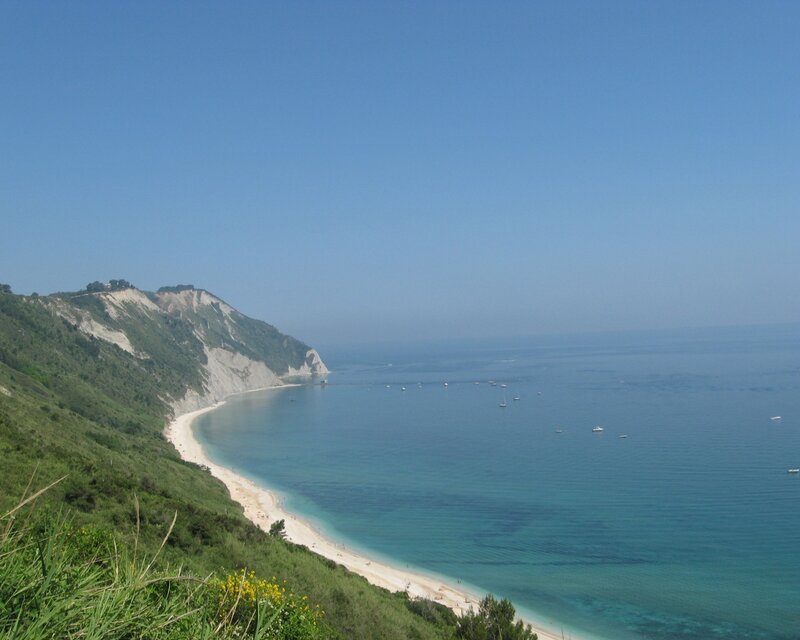 coastal bay with cliffs