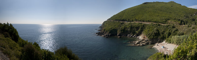 Coastal Bay with Green Hill