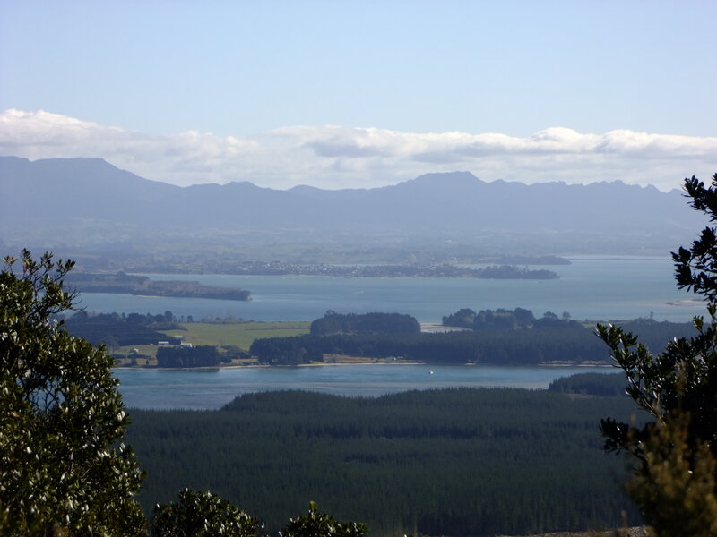 Coastal Bay with Islands — Blue