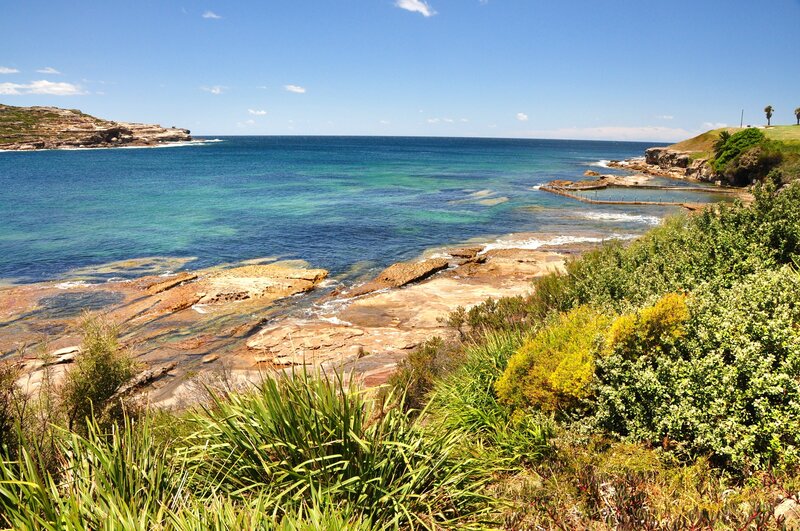 Coastal Bay with Rock Pools