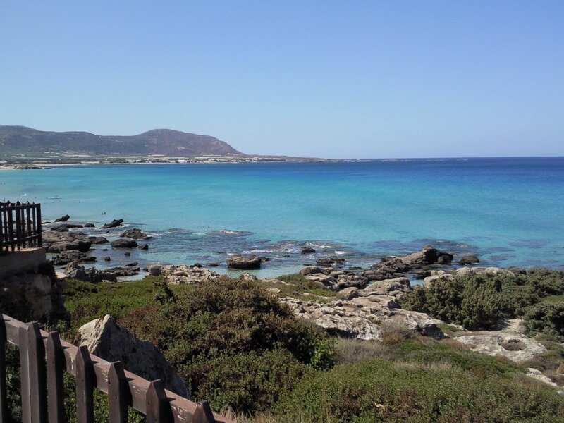 Coastal Bay with Rocks — Blue, Serene, Afternoon, Photograph, Sea