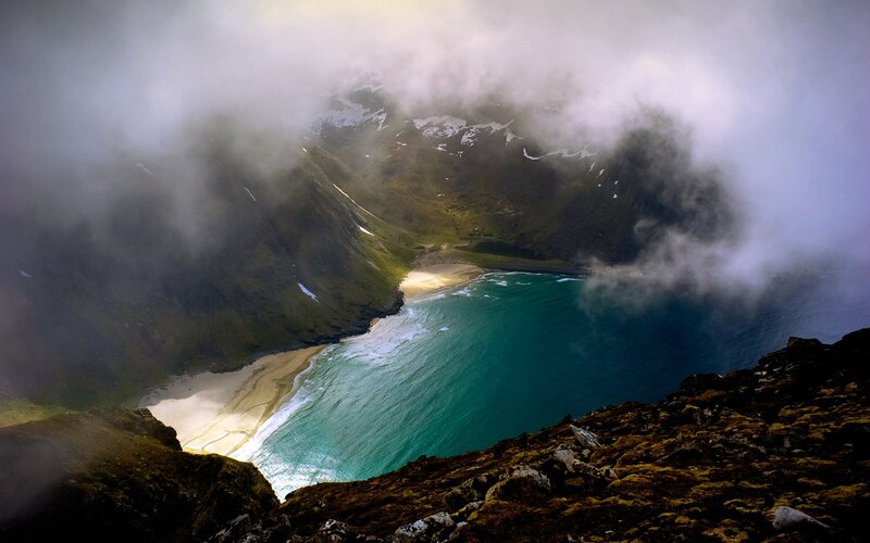 Coastal Bay with Sand