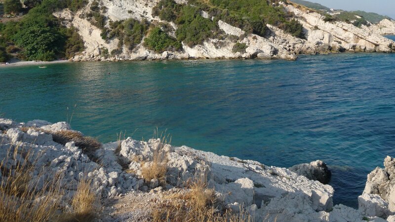 coastal bay with turquoise water