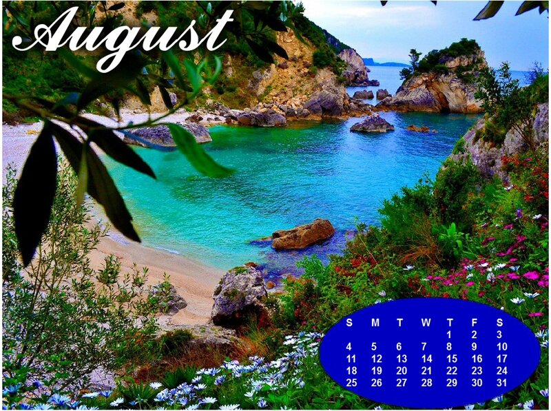 Coastal Bay with Turquoise Water — Blue, Serene
