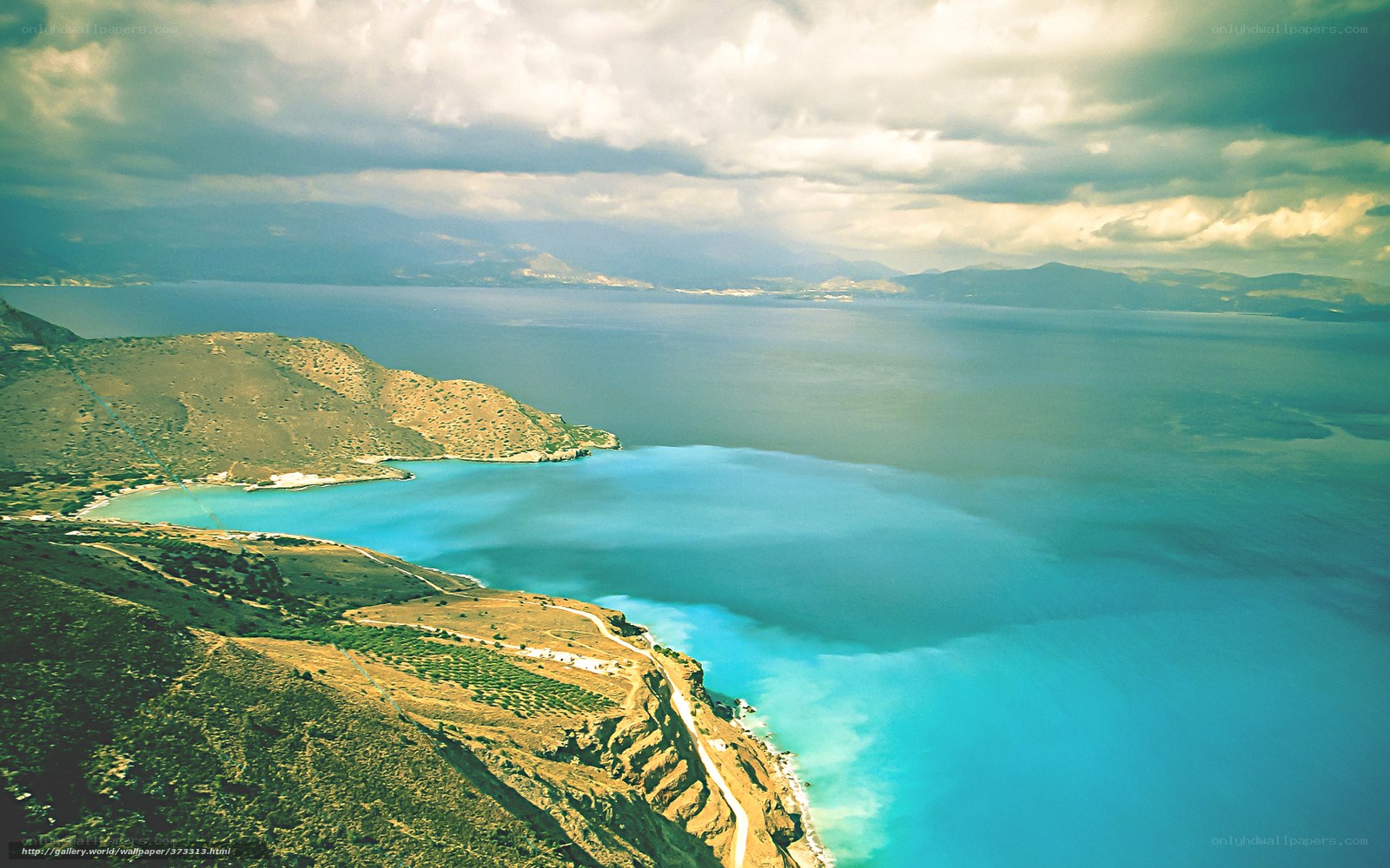 coastal bay with turquoise water