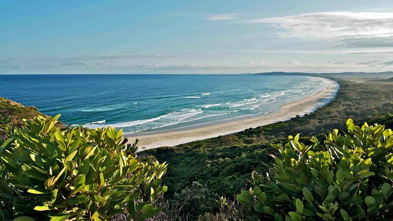 coastal beach with ocean view