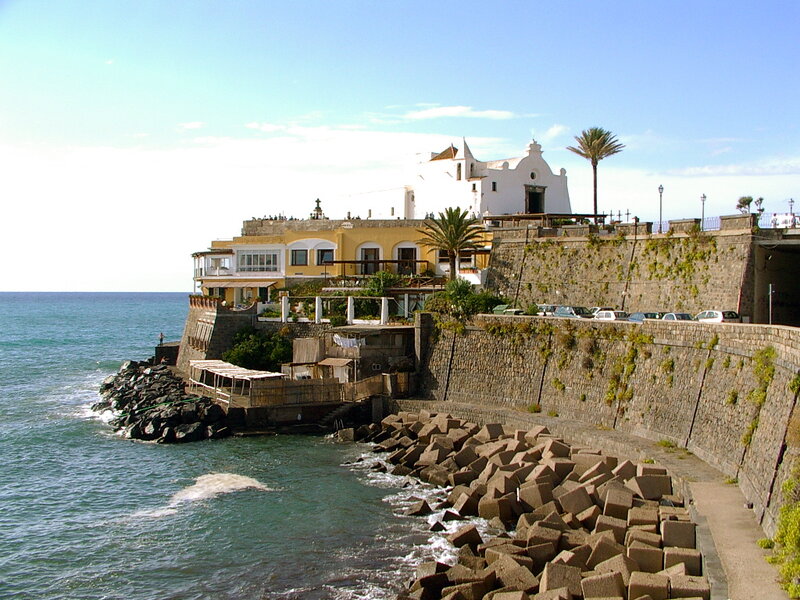 Coastal Buildings and Church