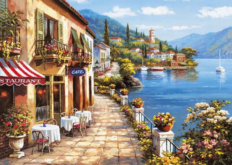Coastal Cafe by Lake