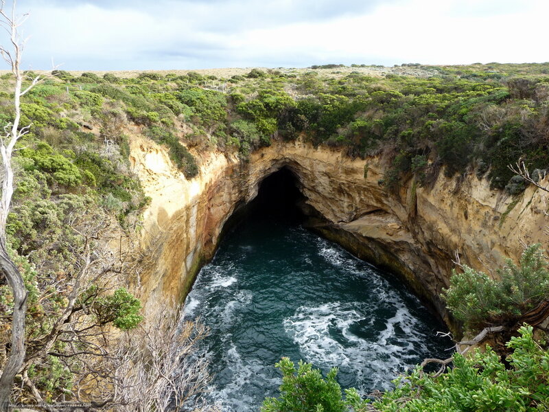 coastal cave with sea entrance