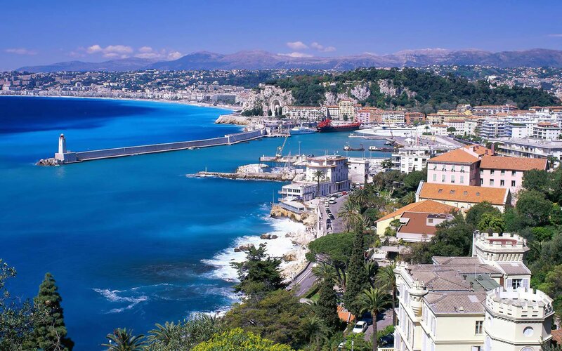 Coastal City of Nice — Blue
