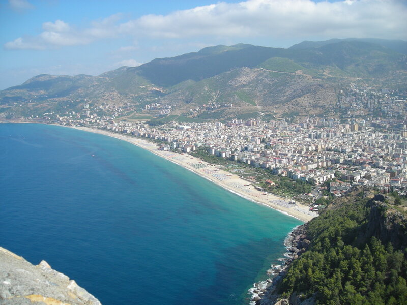 Coastal City View — Blue, Serene