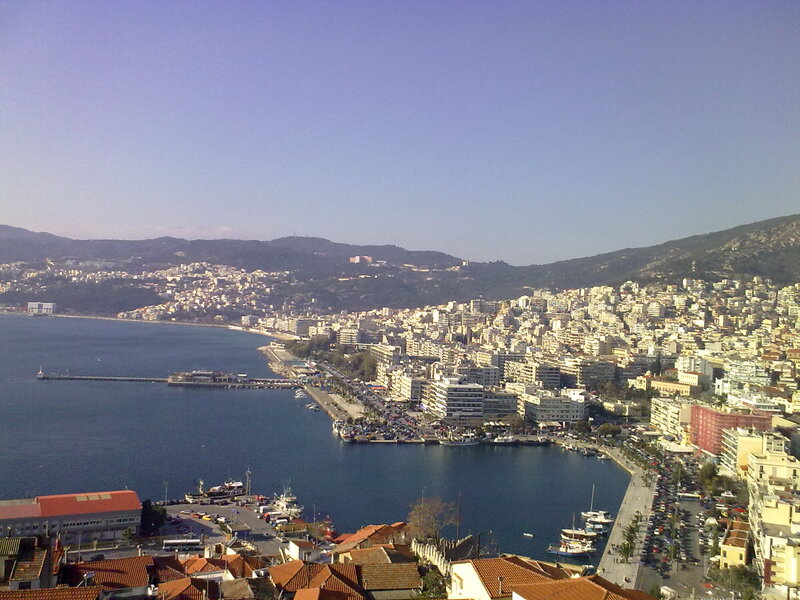 Coastal Cityscape — Blue, Serene