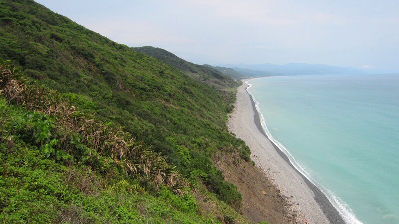 Coastal Cliff and Beach — Green