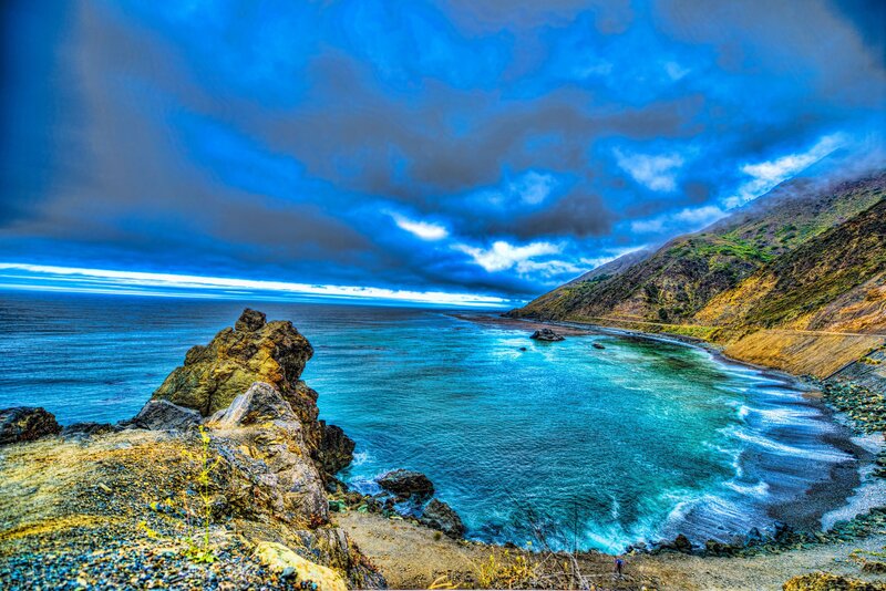 Coastal Cliff and Ocean