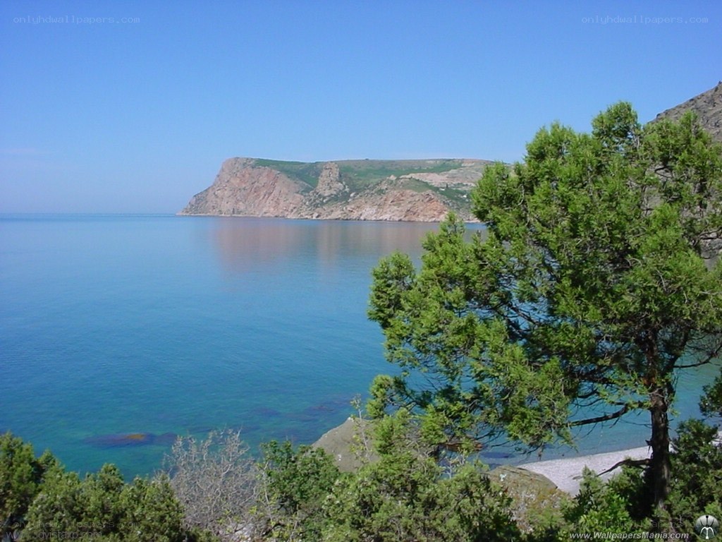 coastal cliff and sea view