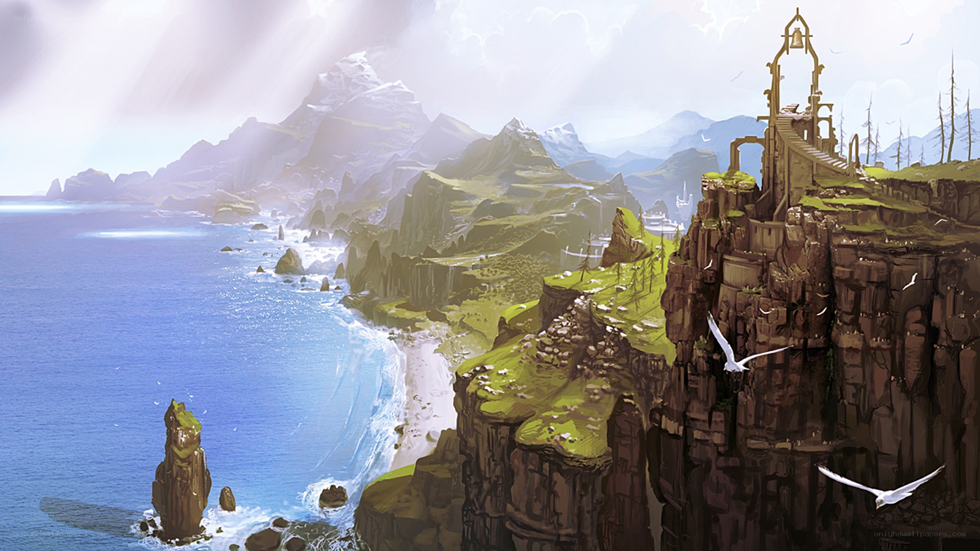 coastal cliff fortress