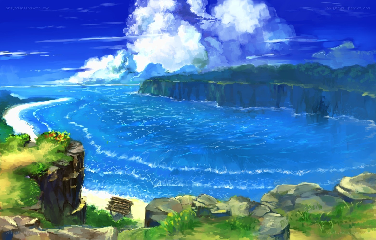 Coastal cliff landscape