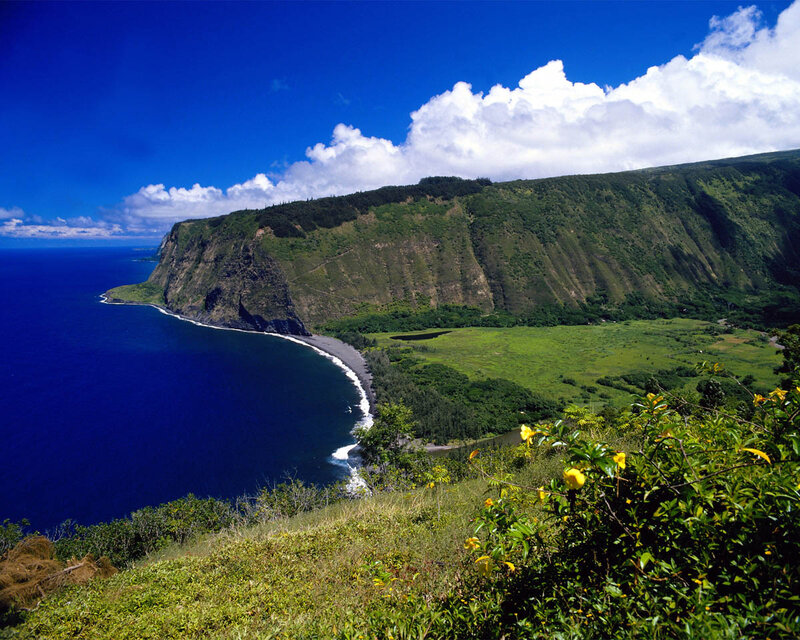 Coastal Cliff Landscape — Blue, Serene