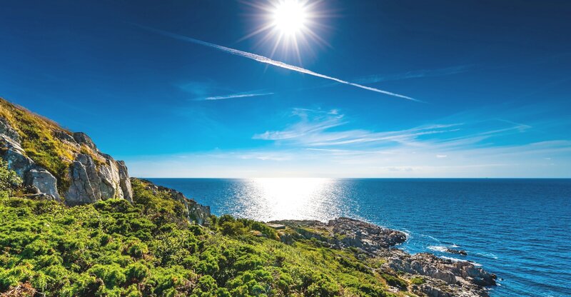 Coastal Cliff Overlooking Sea
