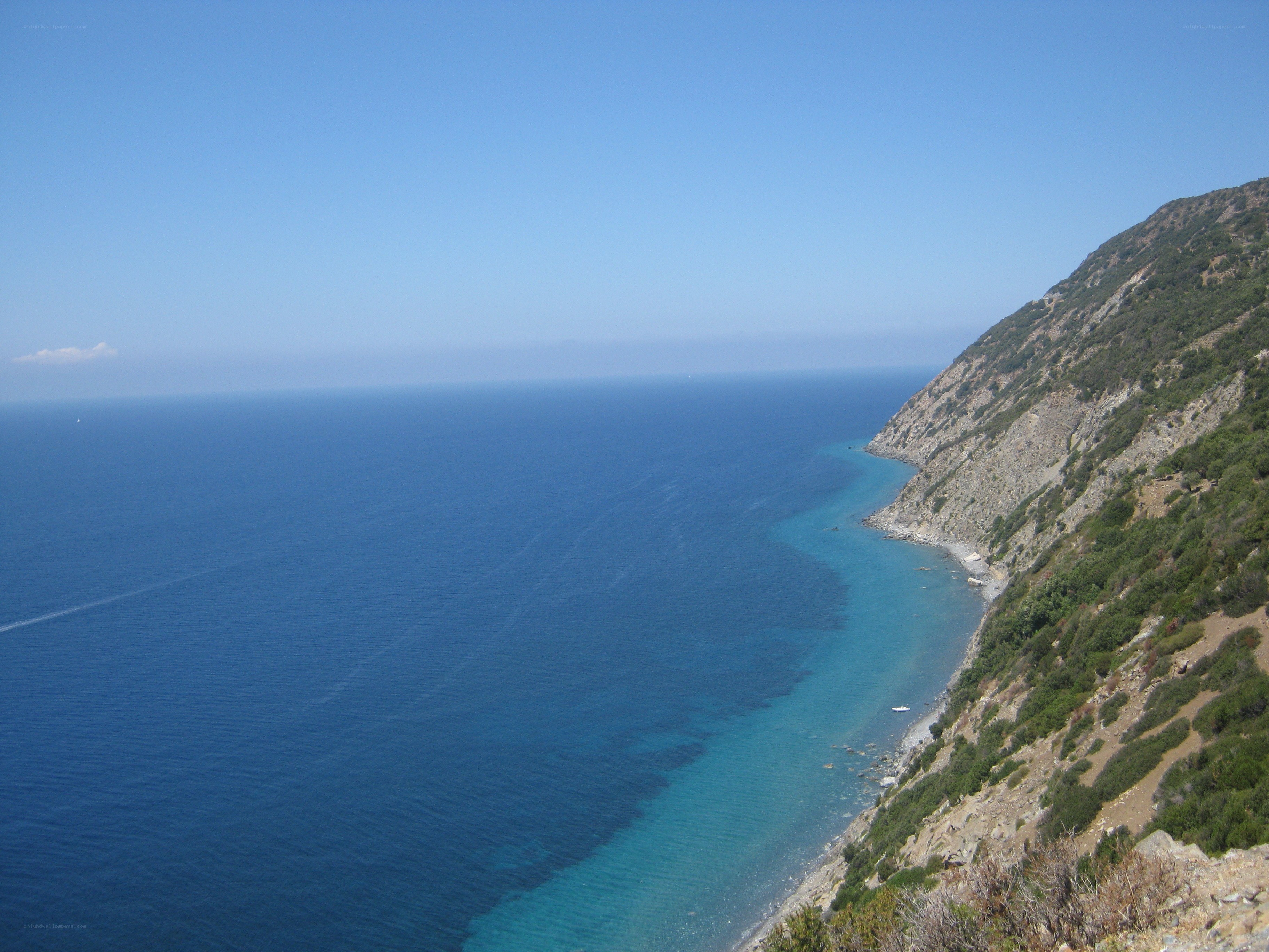 coastal cliff overlooking the sea