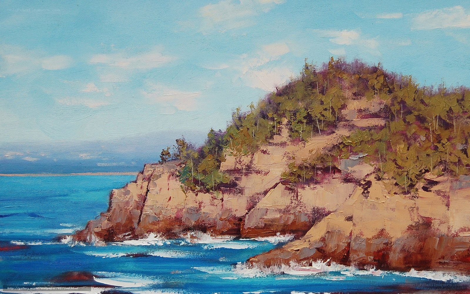 Coastal Cliff Painting