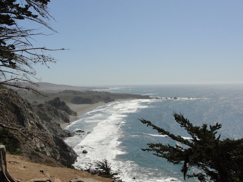 Coastal Cliff View — Blue, Serene