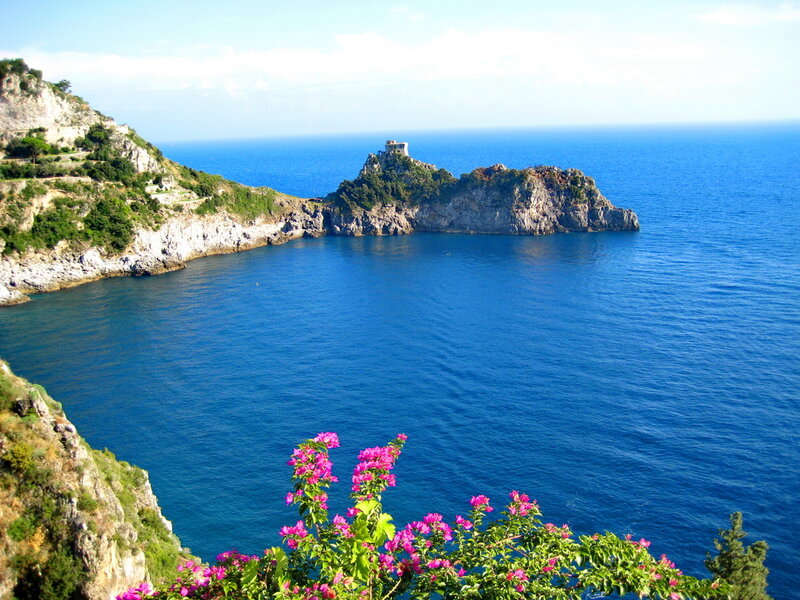 Coastal Cliff with Tower
