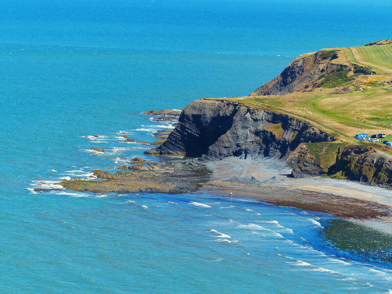 coastal cliffs and beach