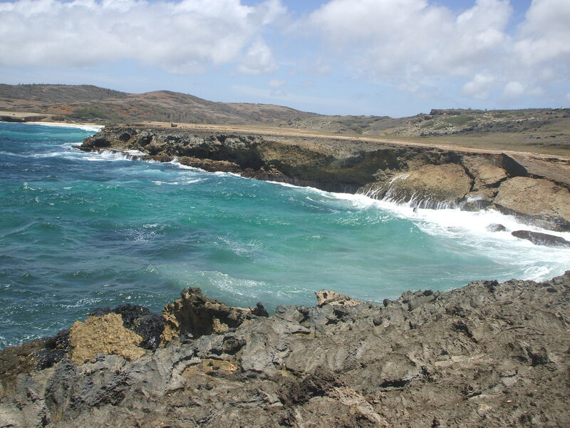 Coastal Cliffs and Ocean — Blue, Dramatic, Afternoon, Photograph, Hills