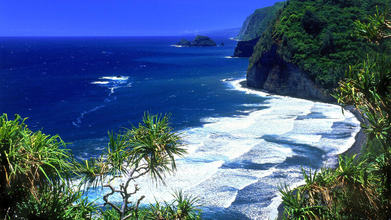 Coastal Cliffs and Ocean — Blue, Serene, Afternoon, Photograph, Waves, Island