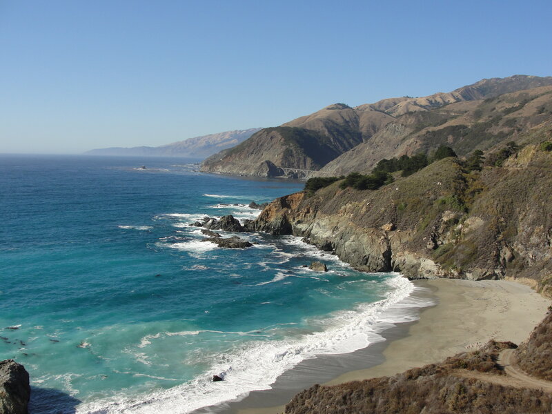 Coastal Cliffs and Ocean — Blue, Serene, Afternoon