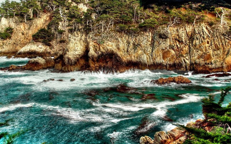 Coastal Cliffs and Ocean — Dramatic