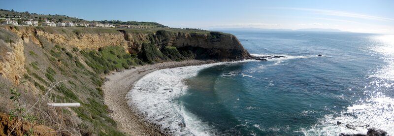 coastal cliffs and ocean view