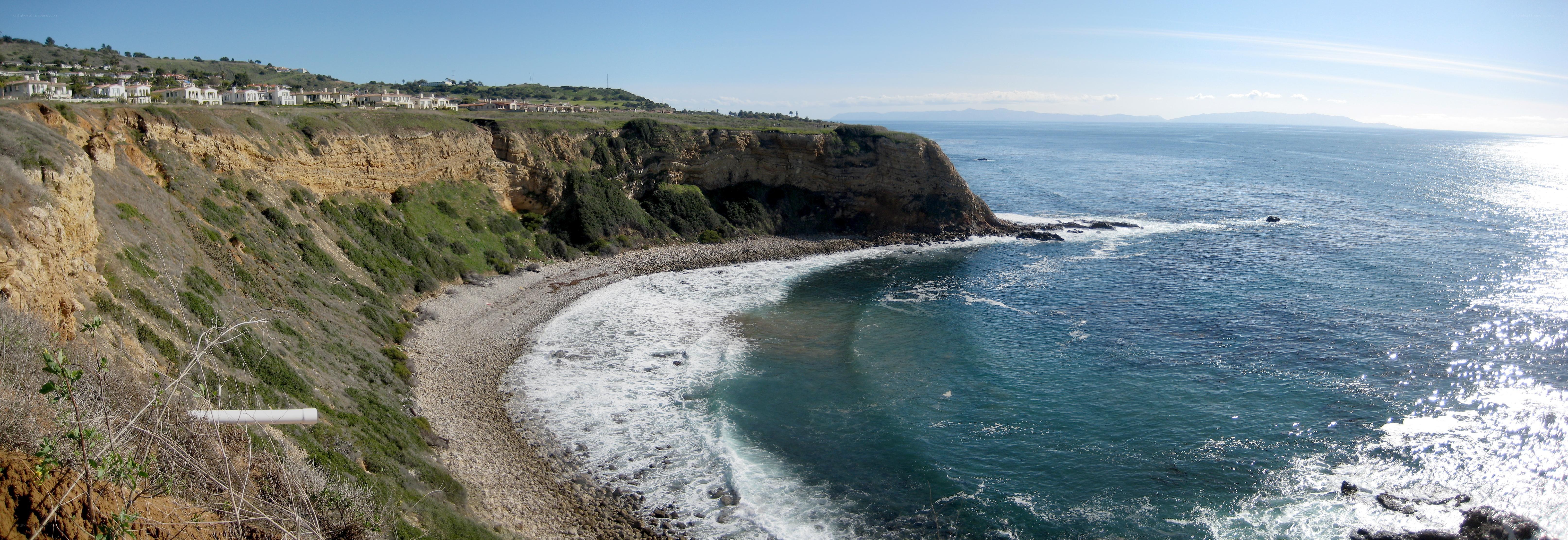 coastal cliffs and ocean view