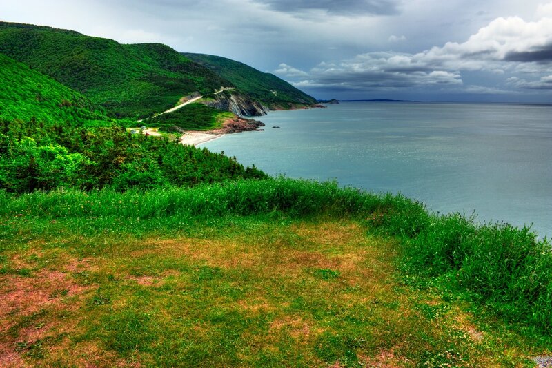 coastal cliffs and ocean view