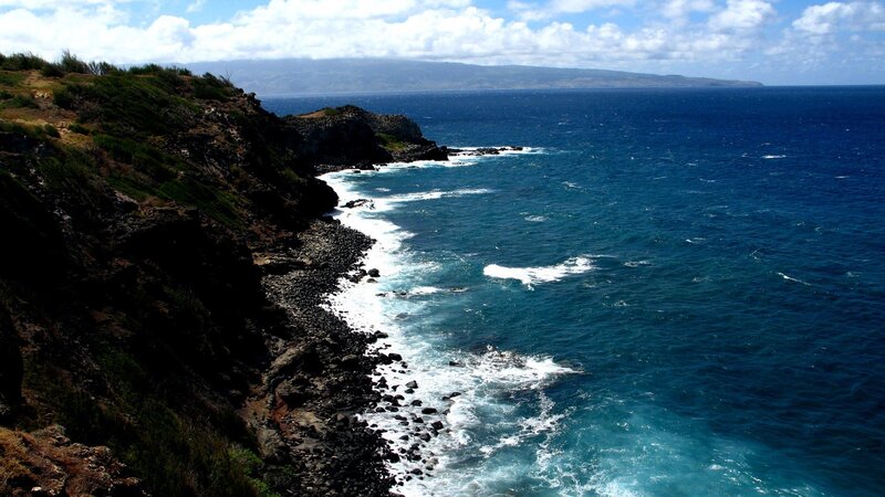 coastal cliffs and ocean view
