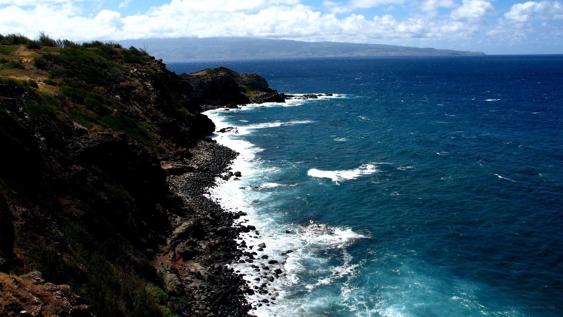 coastal cliffs and ocean view