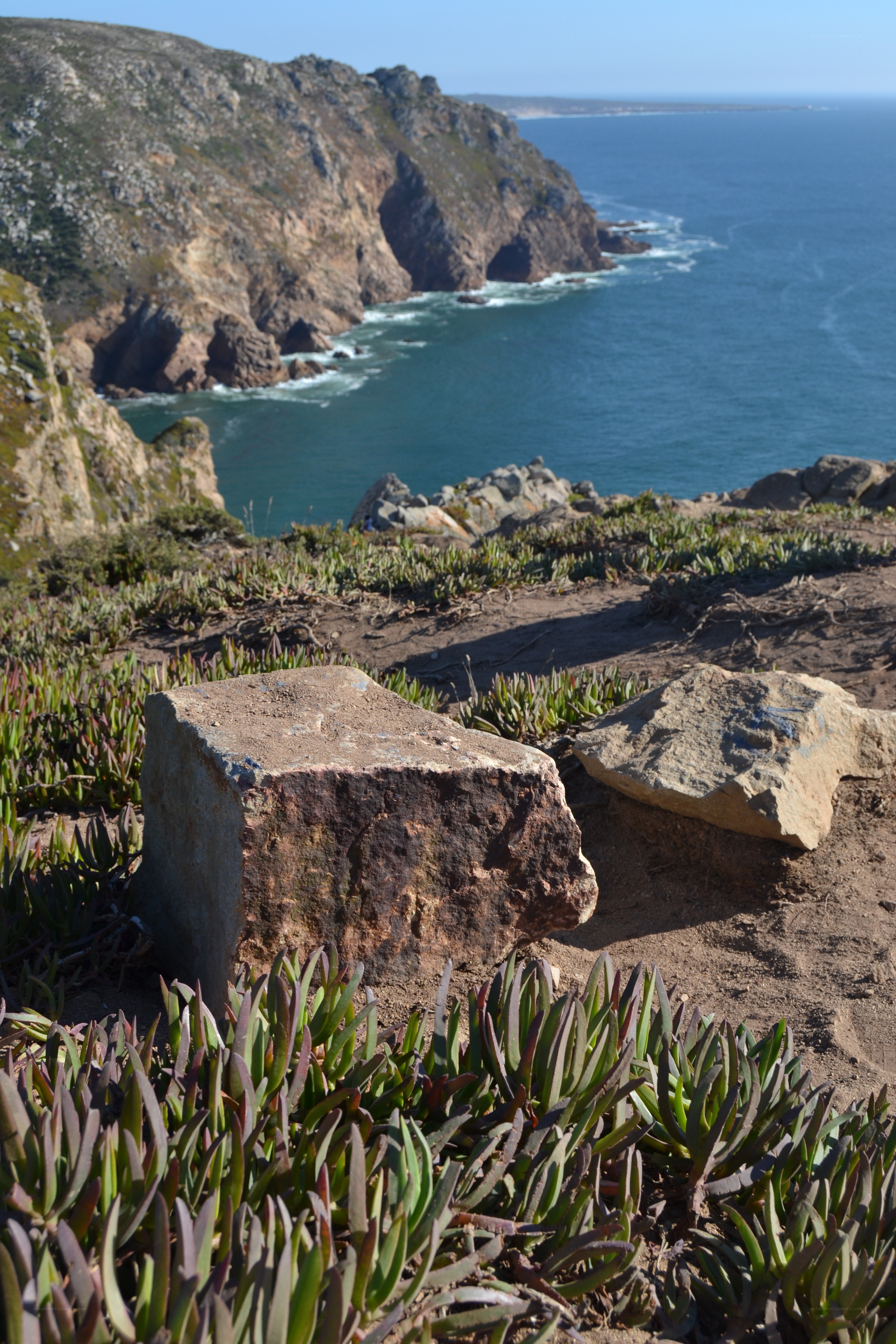 coastal cliffs and ocean view