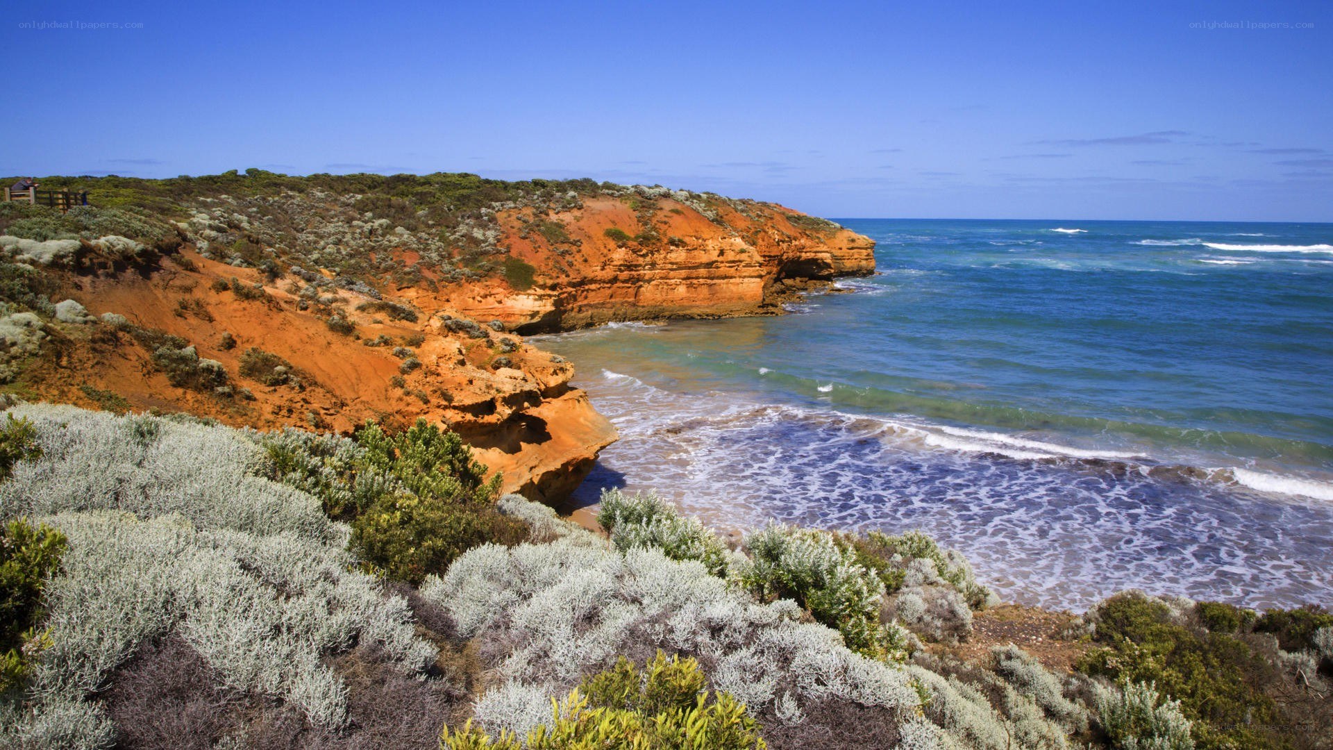 coastal cliffs and ocean view