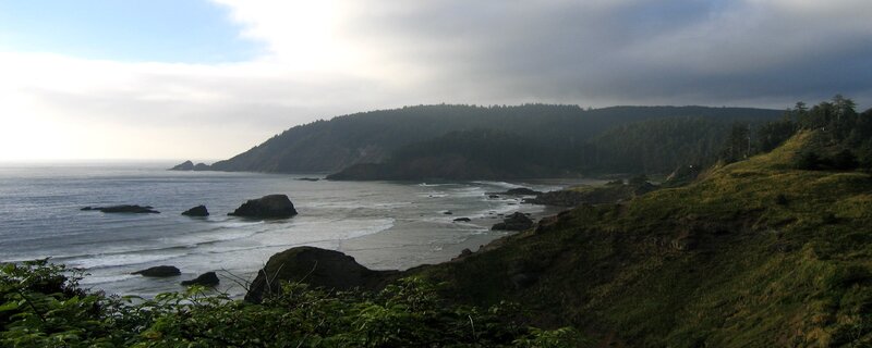 coastal cliffs and ocean view