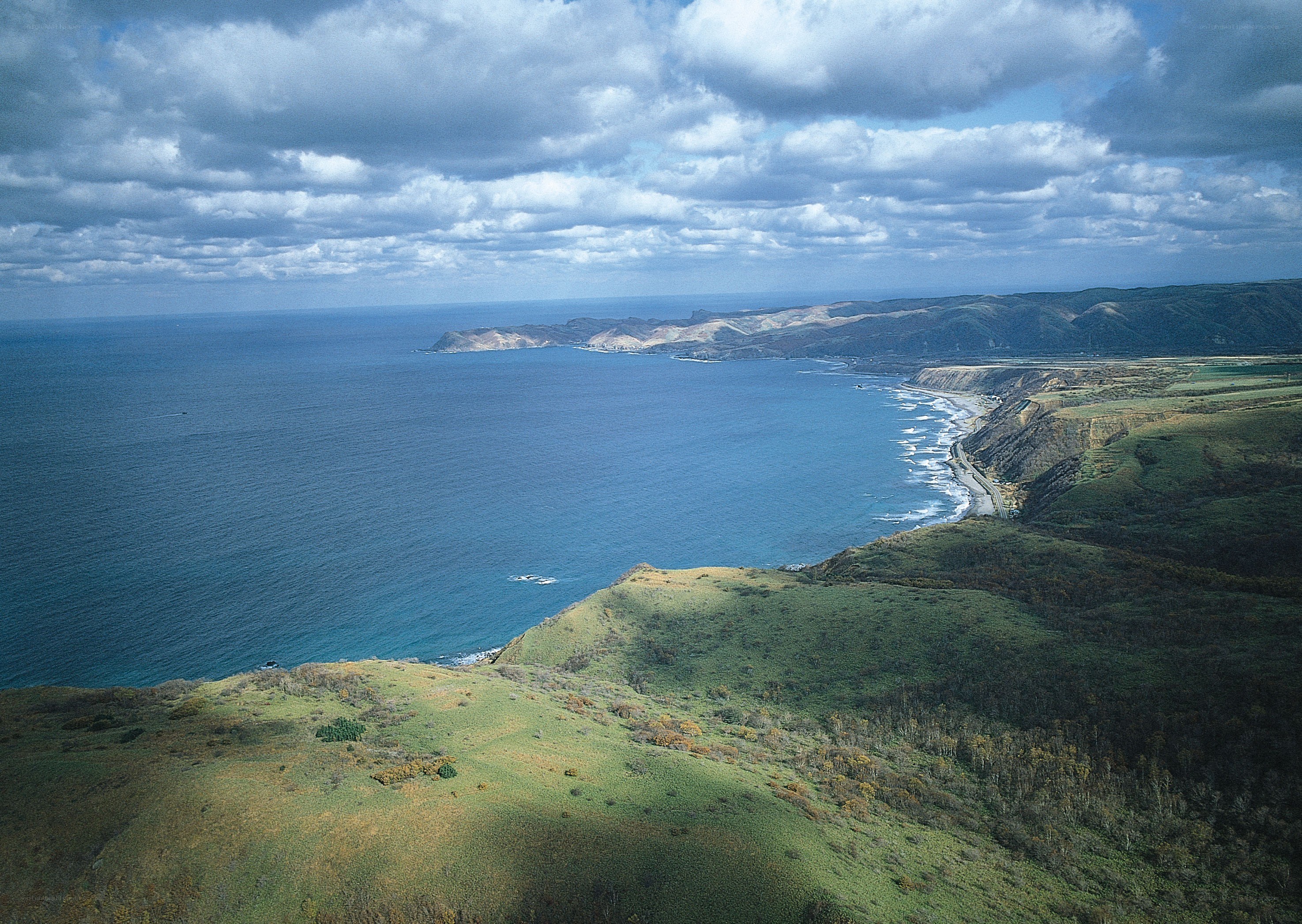 coastal cliffs and ocean view