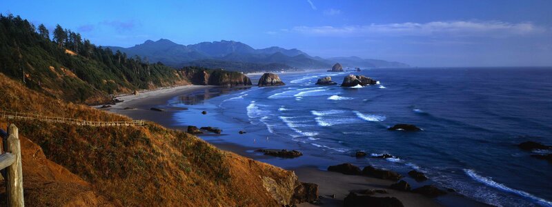 coastal cliffs and ocean view