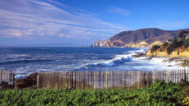 coastal cliffs and ocean view